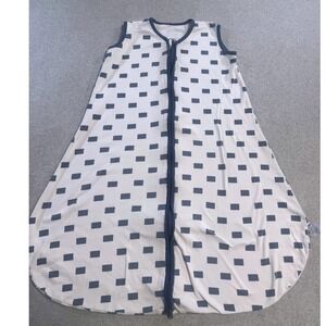 Yoefoss‎ Sleep Sack 18-24 Months XL White Blue Geometric Cotton Wearable Blanket